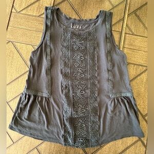 Loft Teal Lace Tank Top - Size XS